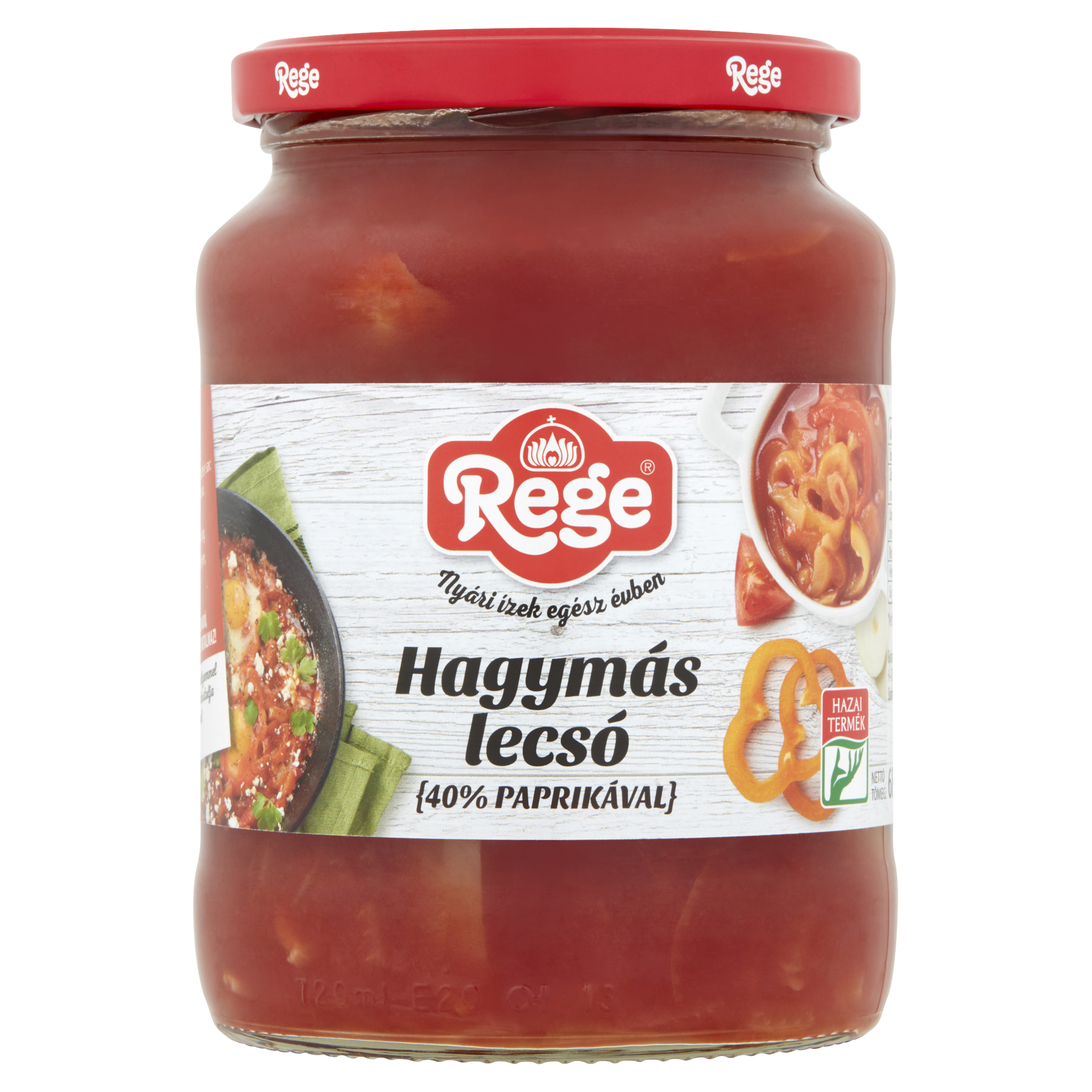 REGE Hagymás lecsó 40% paprikával 720 ml